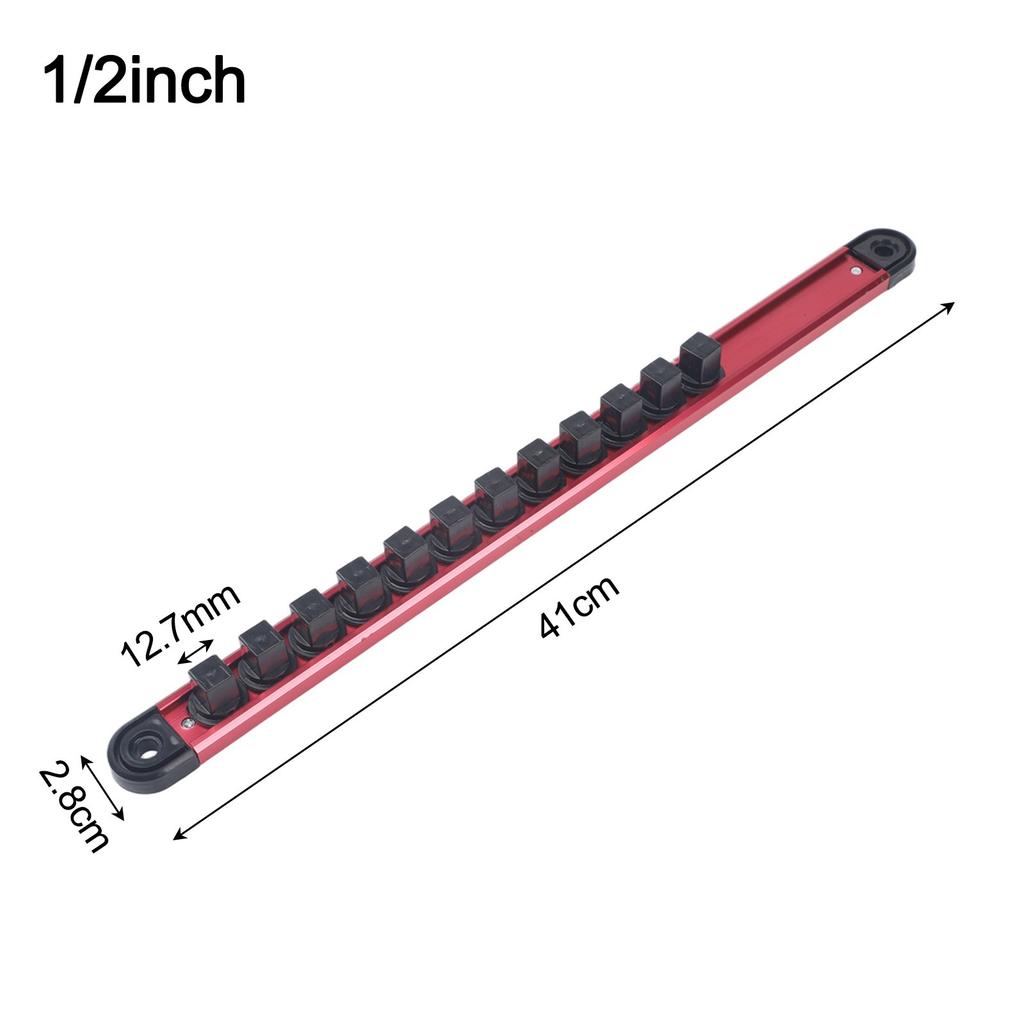 Socket Holder with 360 Swivel and Slide Function for 1/4 3/8 1/2 Inch Sockets
