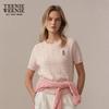 Women's Macaron Cable Knit Short Sleeve Sweater