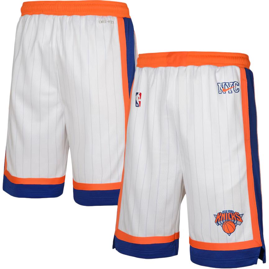 Nike Logo Print Elastic Waist Three-Quarter Casual Shorts Men shorts White FQ4416-100