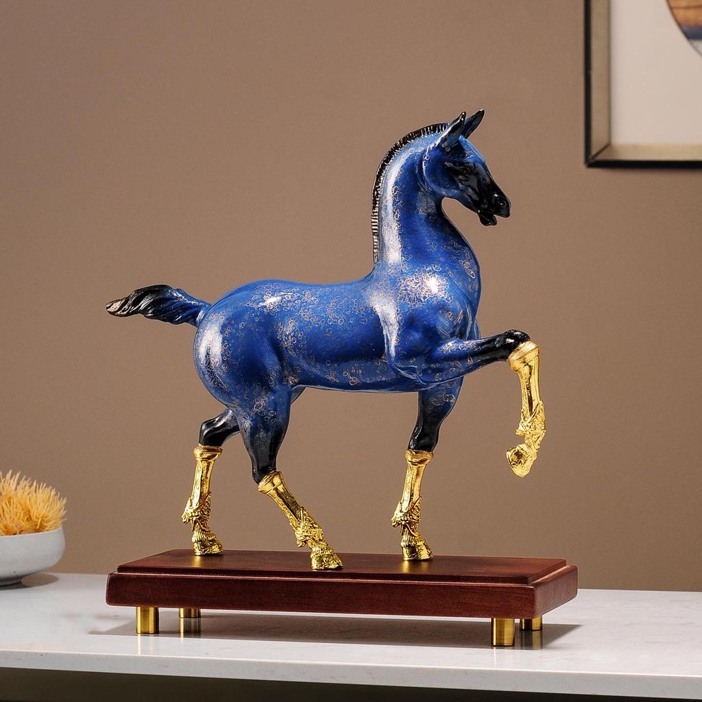 Chinese Style Success on Horseback Ornament for Living Room, Office, or Wine Cabinet - Ideal Housewarming or Opening Gift