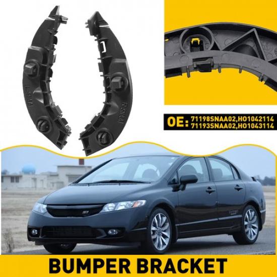 Set Of 2 Front Bumper Bracket Left & Right Side for Honda 2006-2010 2011 Civic V