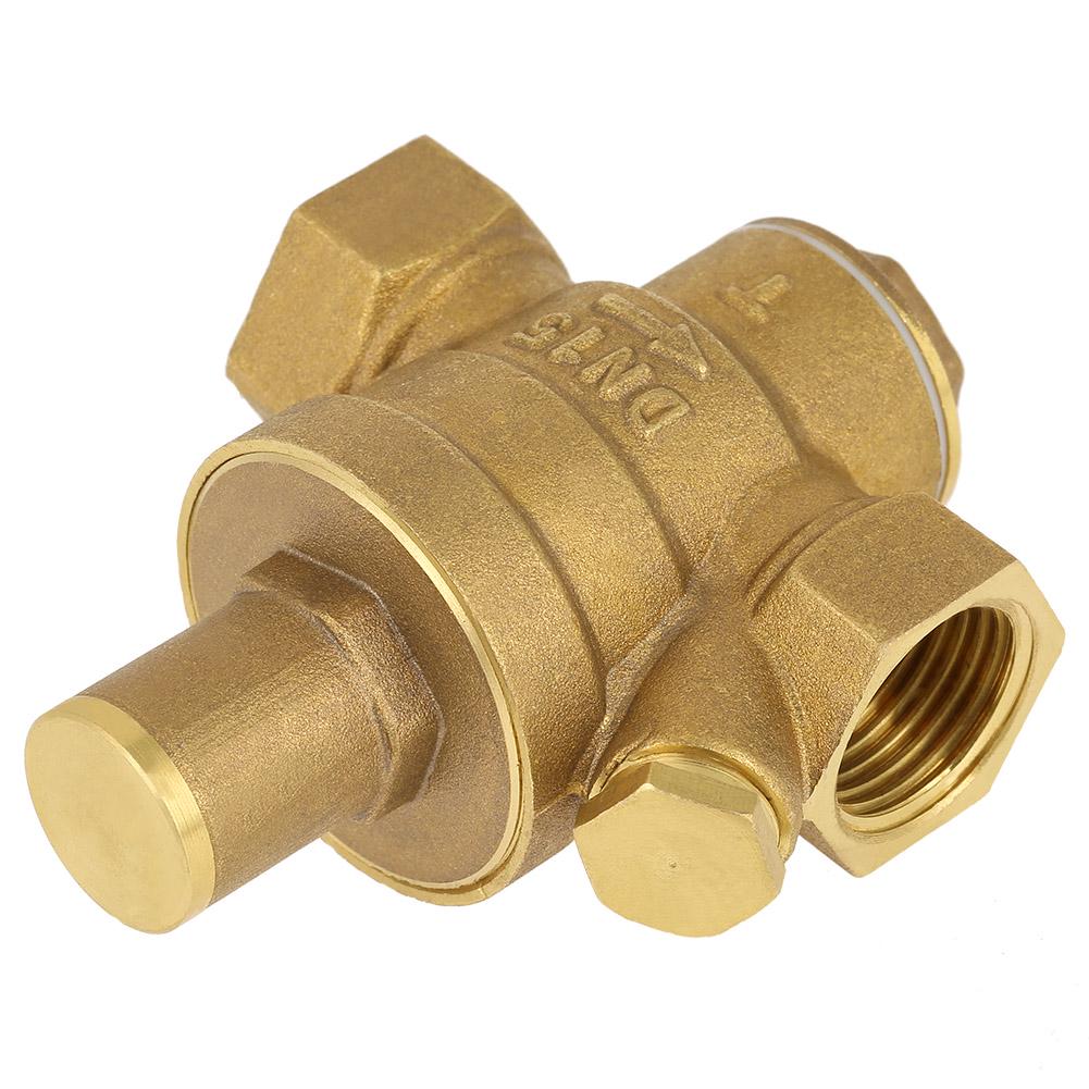 1pc Brass Adjustable Water Pressure Relief Valve DN15 1/2 Pressure Regulator Valve 1pc Brass Adjustable Water Pressure Relief Valve DN15 1/2 Pressure Regulator Valve