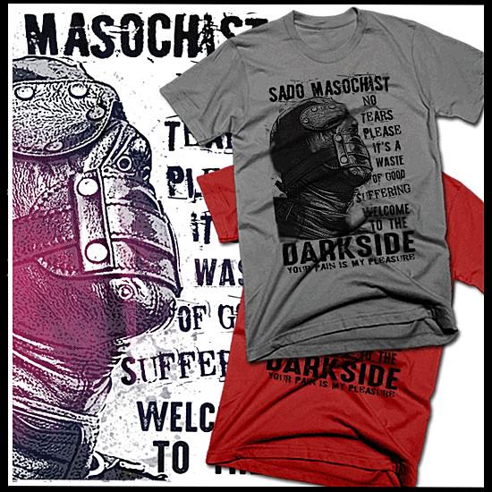 BDSM T-Shirt Bondage Sado Masochist DOM of pleasure darkside Gimp size S-2XL 4XL