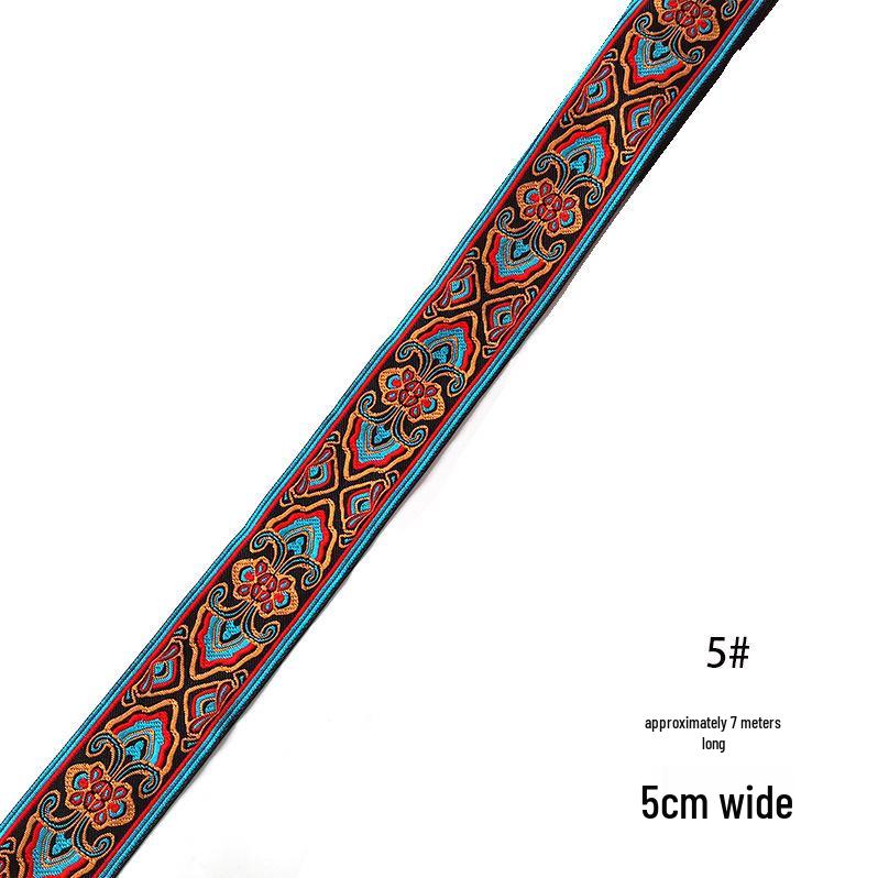 Xin Yuan 5cm Ethnic Yi Zhuang Mongolian Costume Ribbon Lace