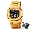 SKMEI 2004 Luxury Digital Watch for Men Sport Calendar Steel Waterproof Electronic Men Wristwatches Led Alarm Clock Reloj Hombre