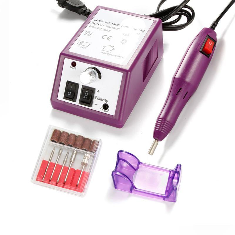 12W vrtačka na nehty Elektrický stroj na manikúru 20000 ot./min. Pilník na nehty se strojem na manikúru a pedikúru Speed Nástroje na nehty