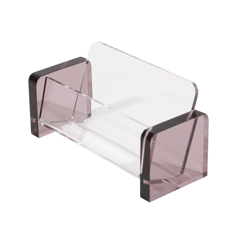 Creative Business Card Case Holder Desktop Office Modern Card Display Organizer Stand Stationery Storage Box