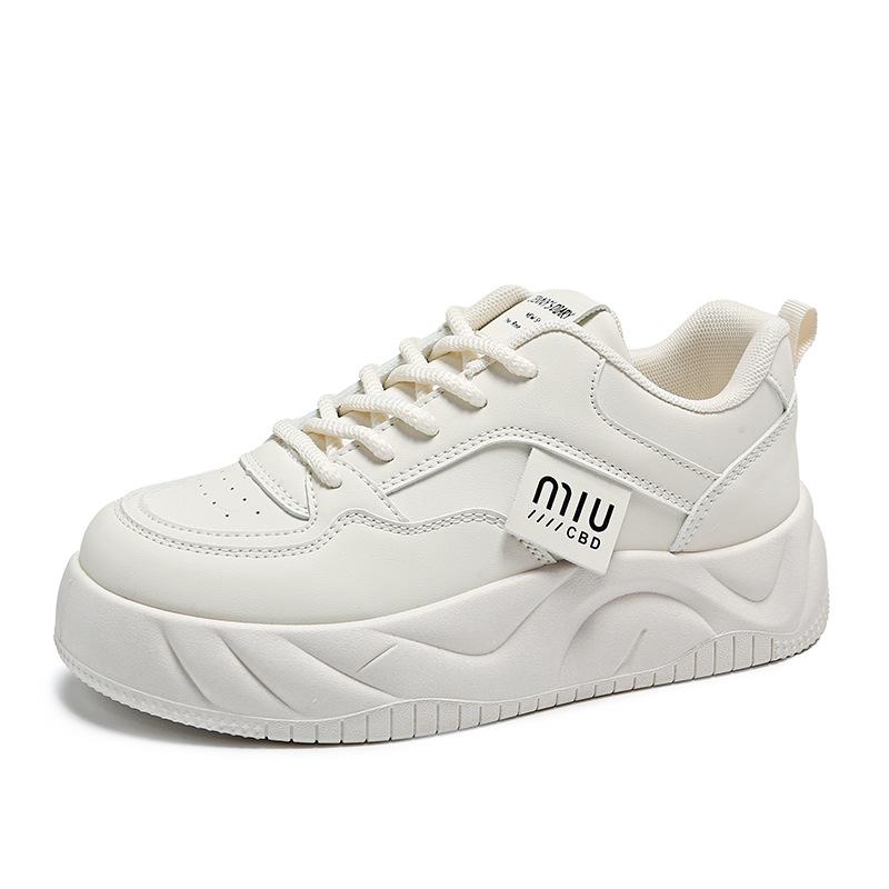 Spring Little White Shoes New Is Female Students Height Increase Sports Board Shoes Tide Casual Shoes Street Shot D