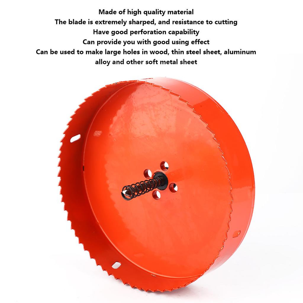 M42 Bimetalová děrovací pila Děrovací pilový kotouč Vrtací bit pro plech Dřevo Plast(160 mm)