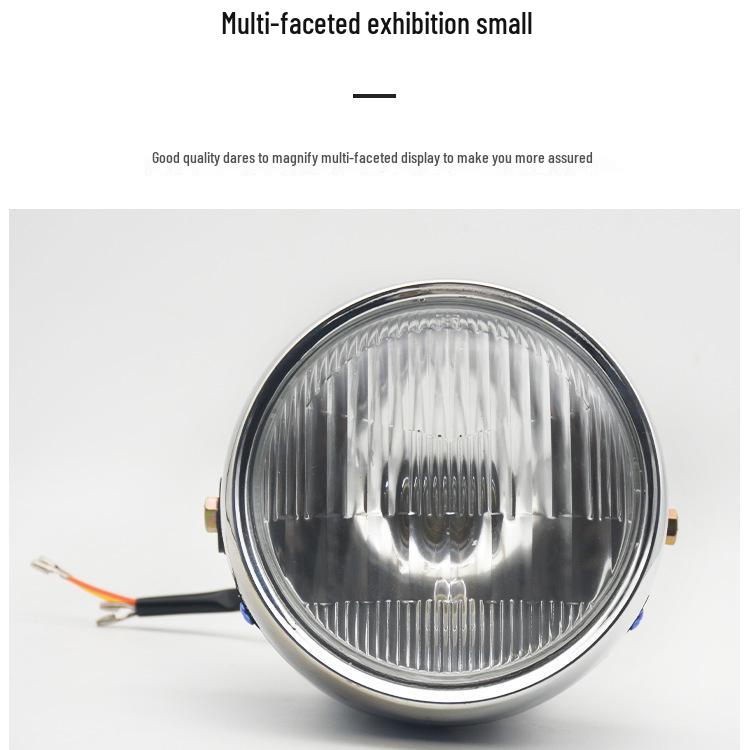 Yibai Ke Motorcycle Headlight: Round & Square Bulbs for Jialing JH70/4