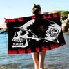 LOGO M-MetalS M-Mulisha Microfiber Blanket Quick Drying Beach Towels Oversized Printing Super Absorbent Pool Towel Blanket
