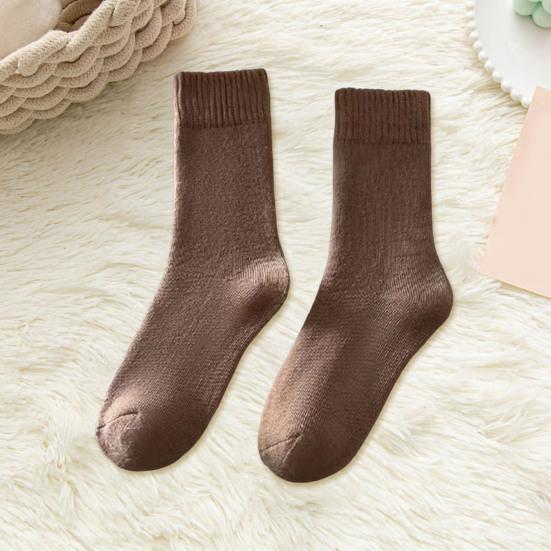 Thick Winter Knit Warm Socks for Women Fleece Lined Plush Floor Socks Thermal Ankle High Crew Boot Socks