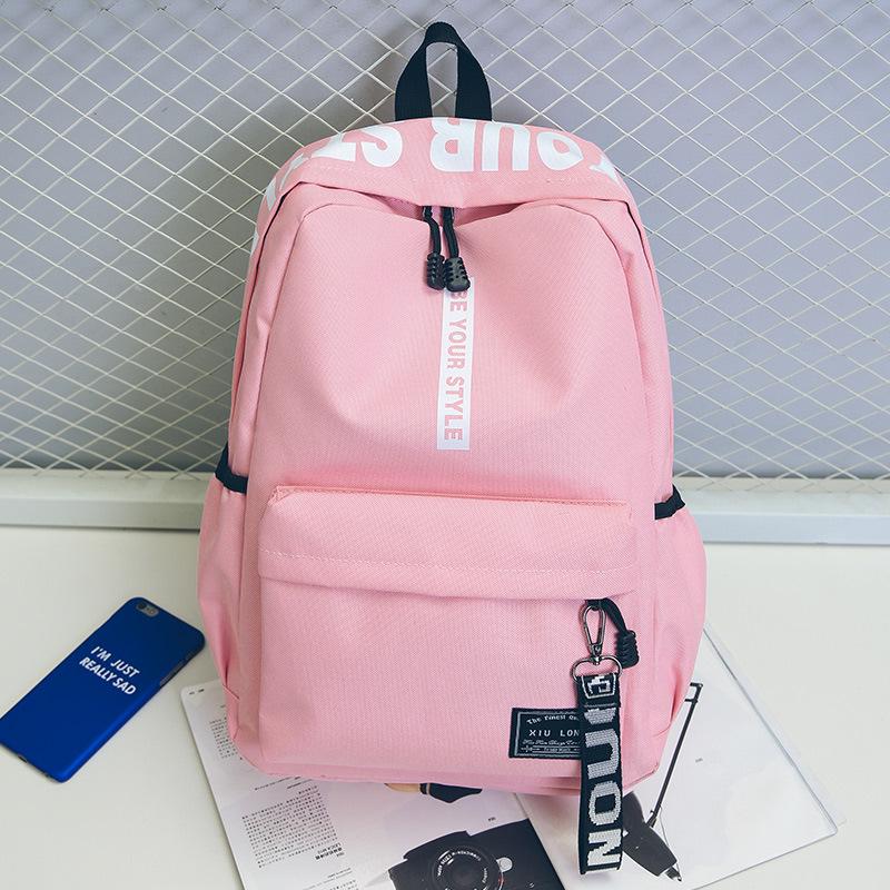 Studentský batoh Oxford Schoolbag Lehký Velkokapacitní měkký ramenní popruh Módní potisk Multifunkční batohy