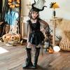 Halloween Kids Cosplay Costume Witch Stage Show Girls Catwalk Vampire Night Elf Dress