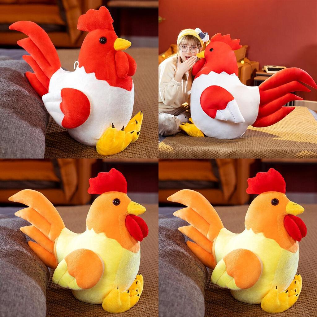 Adorable New Plush Rooster Toy Soft And Cuddly Chicken Doll For Kids And Collectors 30cm To 100cm Sizes Available