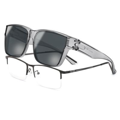 FEISEDY Polarized TR90 UV400 for Men and B1335 Over-the-Eye Sunglasses, Lenses, Frame, Oversized, Protection, Driving, Women,