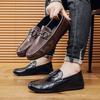 Doudou Shoes Men's High-end New Men's Business Casual Leather Shoes One Pedal Sleeve Lazy Loafers Live Men's Shoes