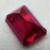 Natural Red Ruby Loose Gemstone 8.38 Ct Dark Emerald Shape for Jewelry Making and Gem Collections