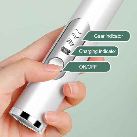 1 Set Electric Egg Beater USB Rechargeable 3 Gears Handheld Whisk Coffee Blender for Kitchen