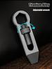 10g Creative Mini Titanium Alloy Crowbar Multi-function Adjustable Spanner Keychain Necklace Pendant Outdoor EDC Gadget Wrench