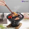 Zibo Portable Charcoal BBQ: Mini Japanese Alcohol Stove for Indoor/Outdoor Use