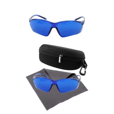 Durable Golf Ball Finding Glasses Blue Unisex Eye Protection Goggles Tool Eyeglass for Running Gift Men Wide Field Outdoor
