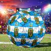 1 Bola de Futebol Tamanho 5 Bandeira da Argentina, Adequada para Jogos de Treino/Treinamento de Torneio, Leve e Durável logo70713