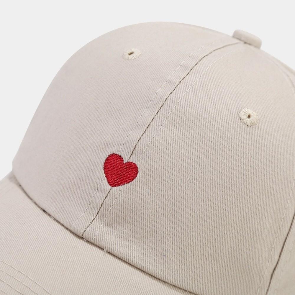Jednoduchá výšivka srdce Baseballová čepice Nastavitelná Ochrana proti slunci Snapback Klobouky Prodyšný Klobouk proti slunci Muži a Ženy