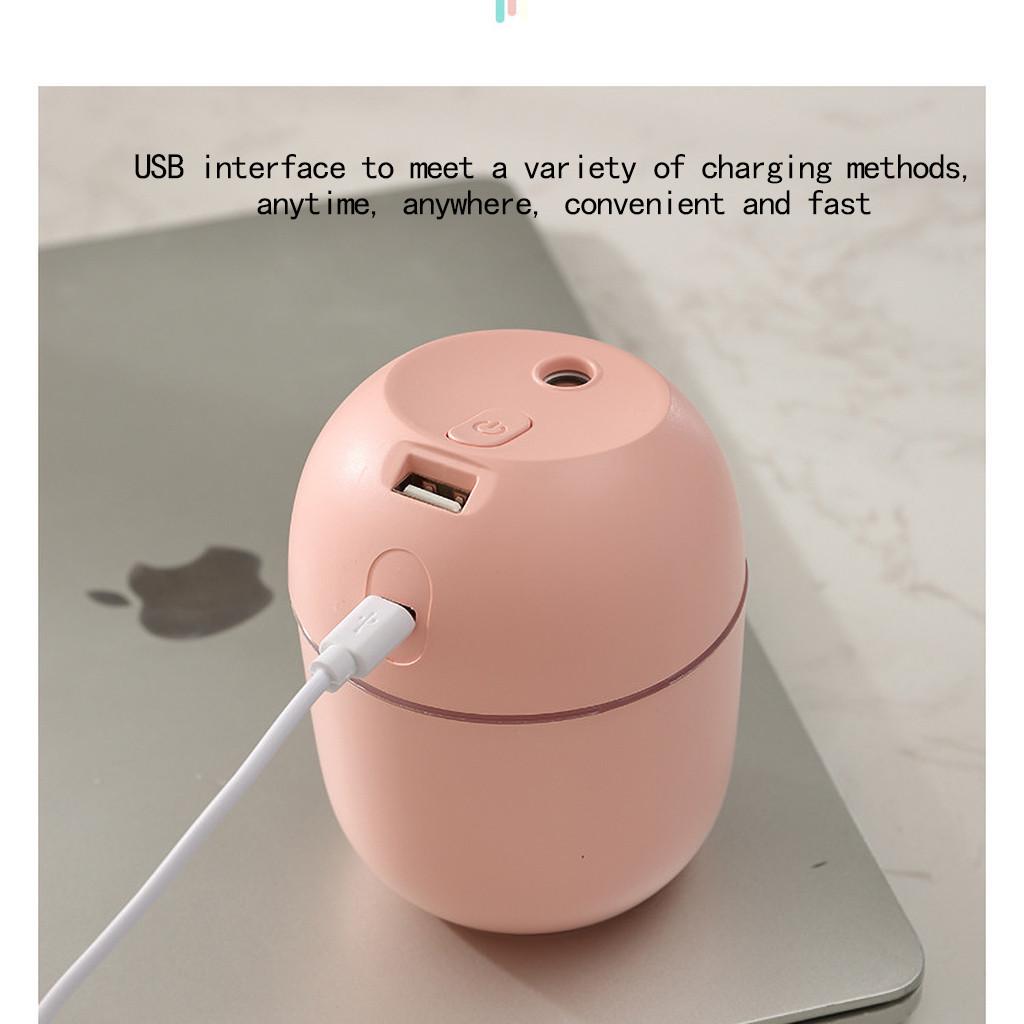 220ML mini zvlhčovač vzduchu USB ztlumení difuzér esenciálních olejů přenosný velký sprej do auta s LED noční lampou difuzér