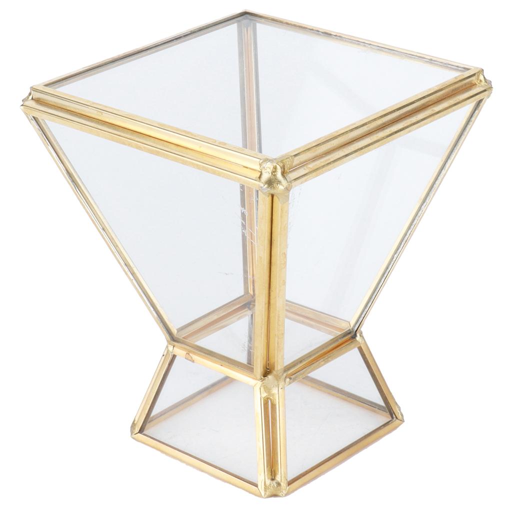 Glas Pflanzenbehälter Mini Geometrischer Displayhalter für Esstisch Fenster Balkondekoration