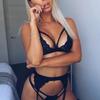 Lace Nightwear Garter Belt Thong Bra Set for Women Exquisite and Tempting