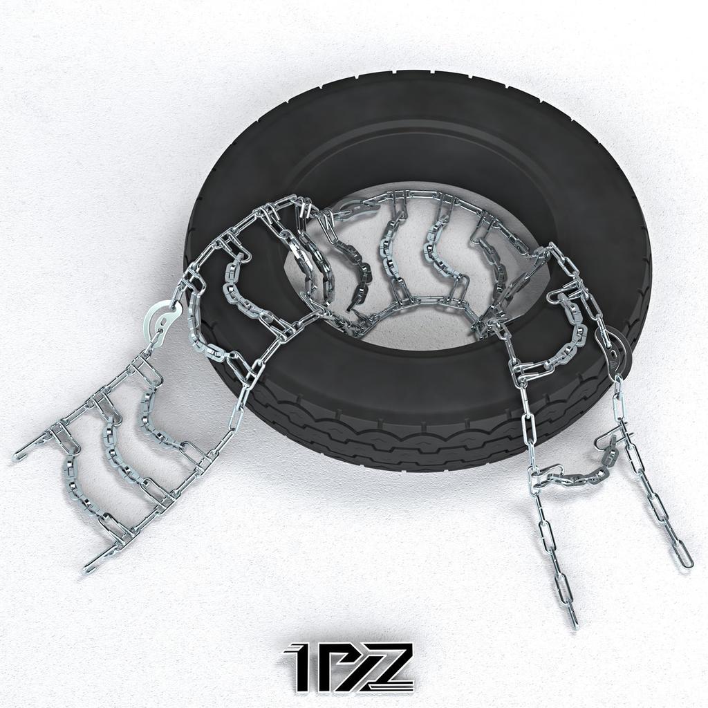 1PZ JP9-SC6 14 Tier 3.00-10 Snow Chain Tire Chain High Density Motorcycle Motorcycle High Grip Anti-Slip Snow Road Sand