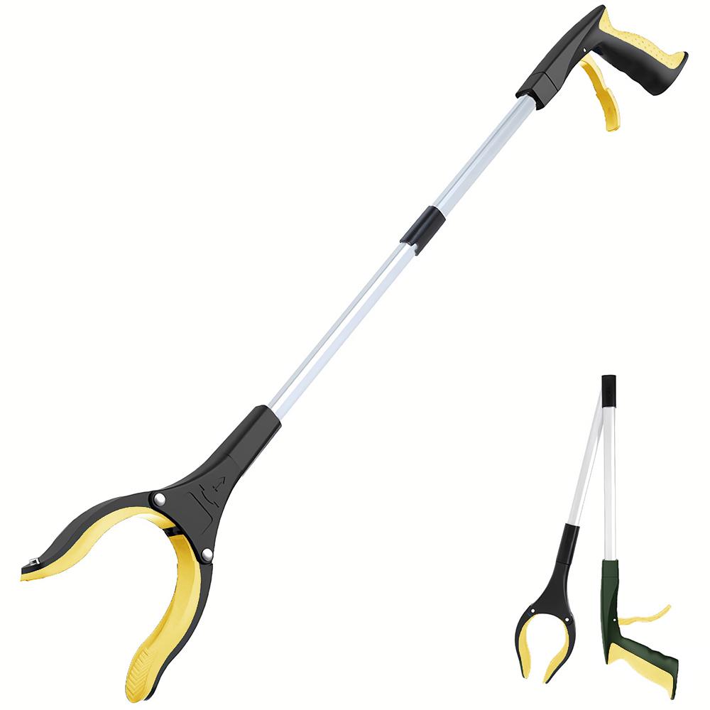 32" Grabber Reacher Tool Foldable Reacher Grabber Pickup Tool W/ 360° Rotating Jaw&Magnet Trash Picker Upper Lightweight Grabber