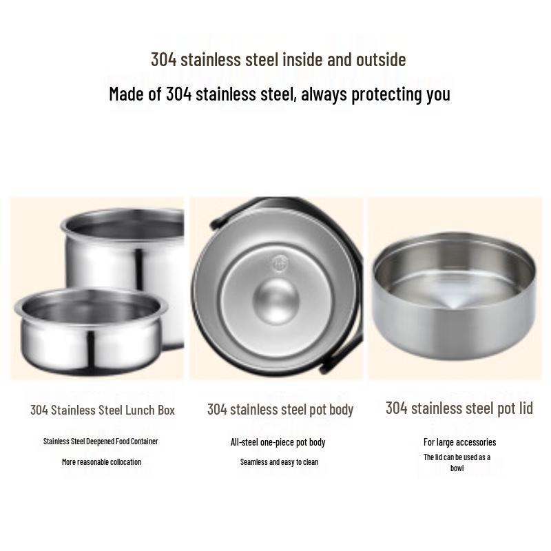 TAFUCO 304 Stainless Steel Vacuum Insulated Lunch Box