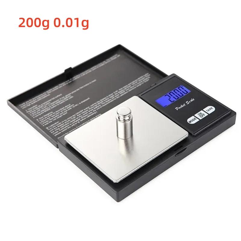 

Електронні цифрові кишенькові ваги 0,1/0,01 г Точні міні-ювелірні ваги Кухонні ваги Цифрові грамові ваги з підсвічуванням