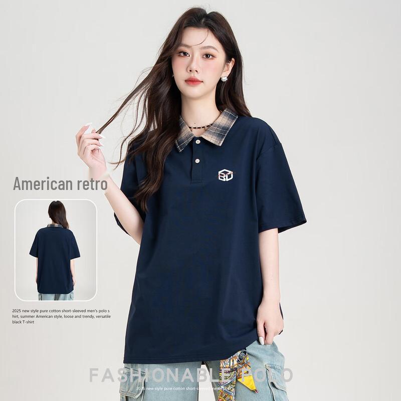 

Baleno Men s Loose-Fit Plaid Short-Sleeve Polo Shirt 3XL