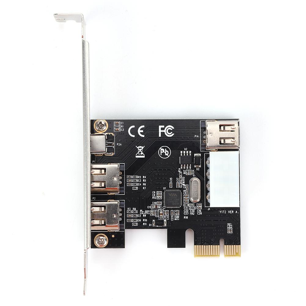 PCI-E 1X To 16X 1394 DV Video Capture Card with 6 Pin To 4 Pin Firewire Adapter 3 Ports Free Driver Desktop Computer Accessory