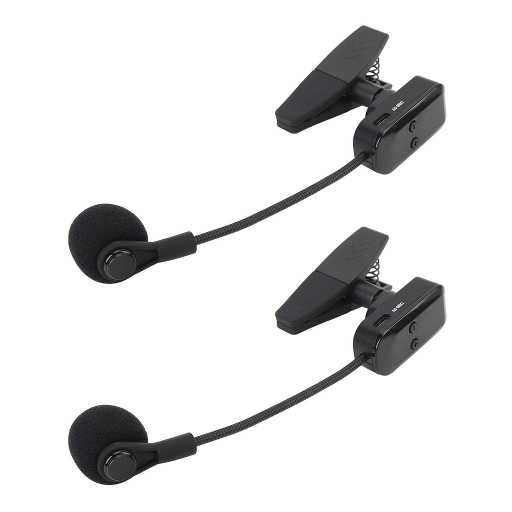 Saxophone Wireless Microphone 2.4G Clip On Sax Mic System for Stage Performance Pickup