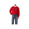 Levis SS25 New Year Limited Edition Drawstring Printed Crewneck Sweatshirt Men Sweatshirt Red 002V8-0001