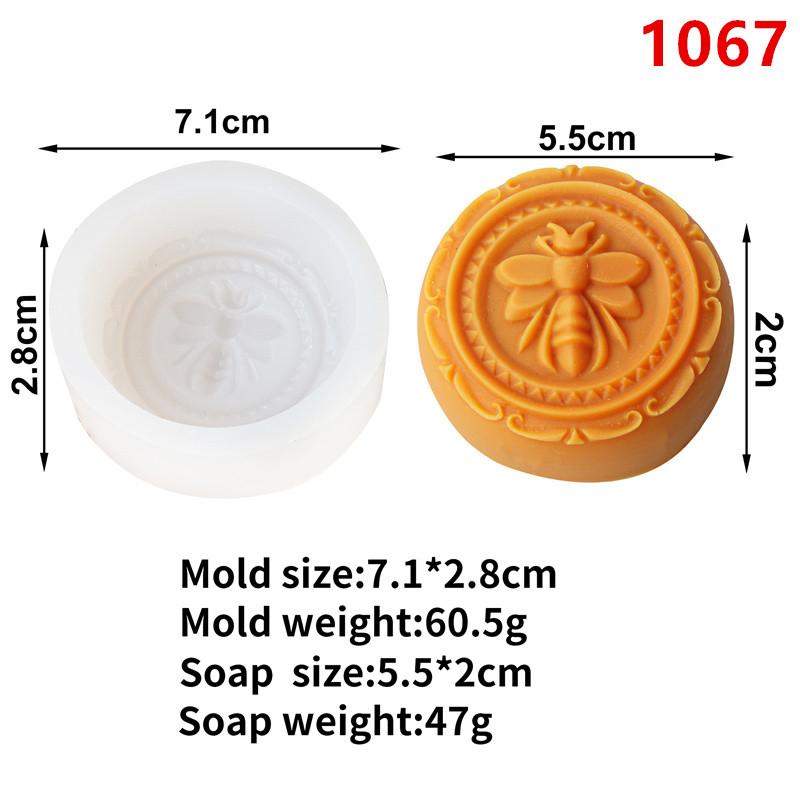 

3D Силіконова форма для мила у вигляді бджолиних стільників, DIY, форма для мила у вигляді летючої бджоли, стільників, геометричного стовпа, шестикутника, бджолиного вулика для виготовлення свічок