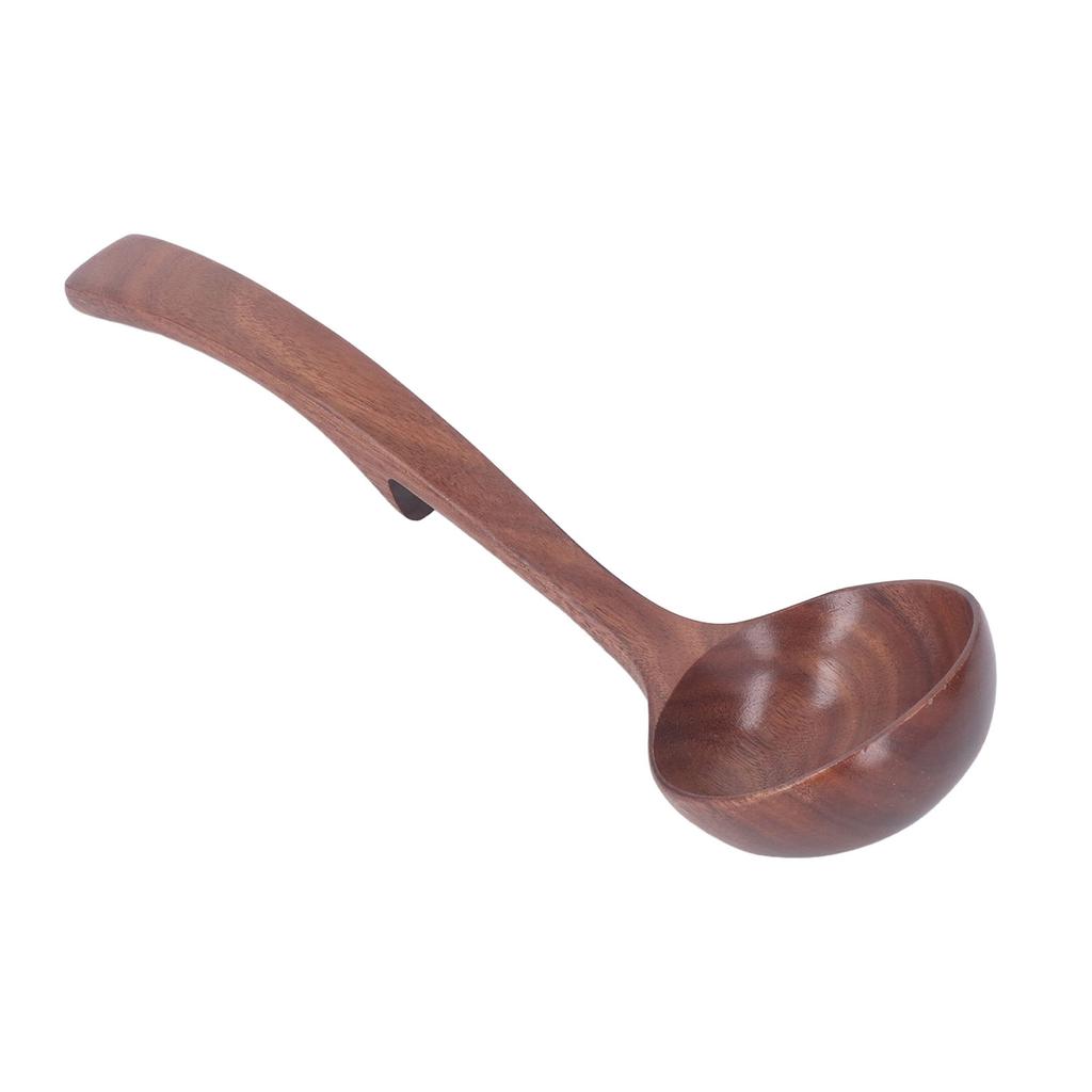 Wooden Ladle Spoon for Soup Accessories Solid Wood Eco Friendly Cooking Serving Ladle Kitchen Utensils for Home Hotel