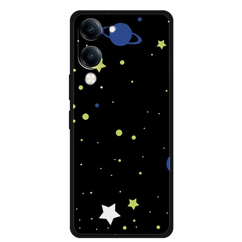 For Vivo Y29S Y29T Y19s GT 3D Cover Soft TPU Silicone Phone Case Funda Y 29S 29T 19s GT 5G Embossed Flower Blossoms Relief Para