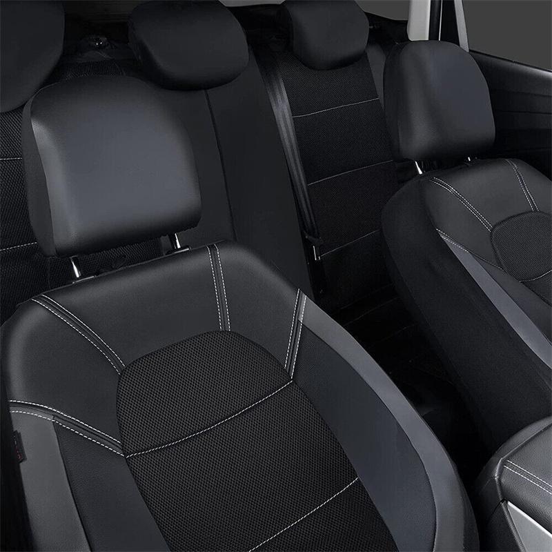 Car Seat Cover Full Set Cloth Universal Polyester Breathable Washable Suitable For Car Truck Van Suv Car Accessories