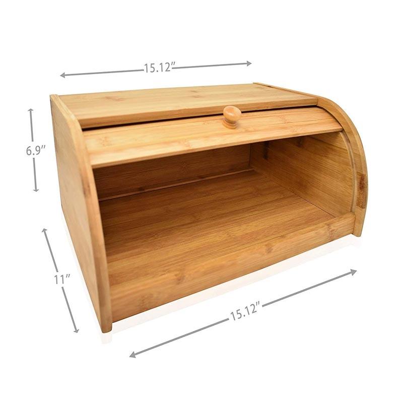 Hot Sale 2025 Kitchen Food Storage Large Roll Top Bread Storage Bin Eco-friendly Kitchenware Bread Food Keeper Bread Storage Box