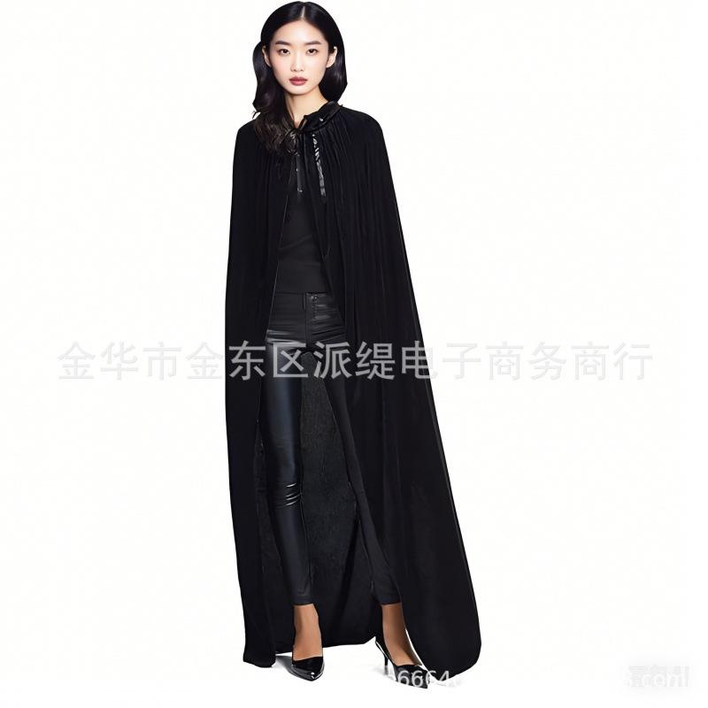 Halloween Costume Ball Dress Up Child Adult Cape Secret Velvet Golden Velvet Cape Vampire Reaper