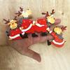 Christmas1pcs Christmas Door Frame Decoration - Funny Santa Claus and Elk Wooden Pendant Suitable For Doors, Walls, and Windows