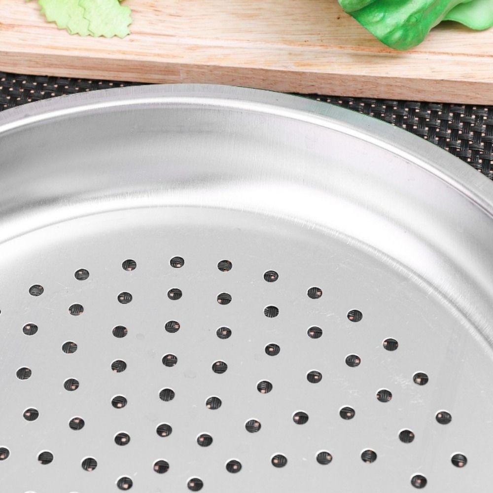 28/30/32/34cm Stainless Steel Steaming Tray Dumplings Fish Steaming Rack New Kitchen Wok