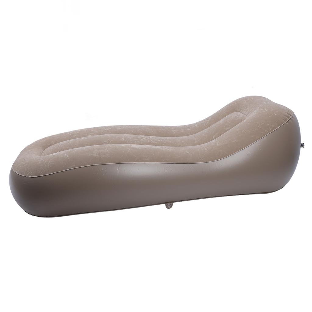 Wide Inflatable Lounger Self Inflatable Couch Portable Blow Up Sofa Chair with Built In Pump for Home Outdoor Camping