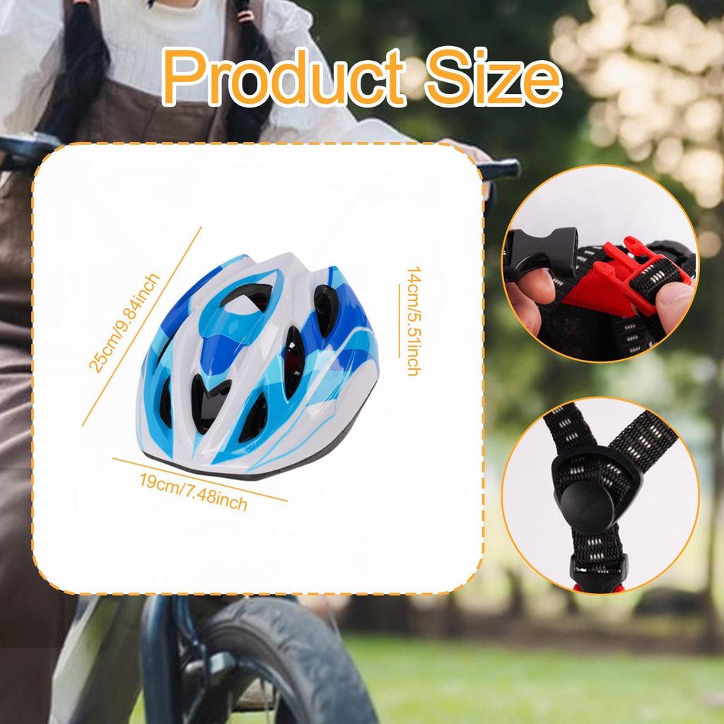 Bike Helmet for Kids Breathable Stylish Comfortable Road Cycling Helmet for Skateboarding Riding Outdoor Bicycling Biking