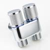 G1/2" Standard Messing 1 in 2 Aus Winkelventil Reinigungs-Toiletten-Bidet-Sprüher Shattaf Doppelgriff Wandmontage Set für Badezimmer